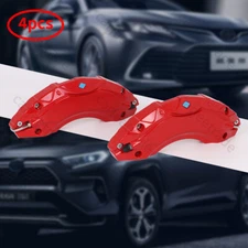 Car Caliper Covers Compatible for Toyota Camry 2019-2024 RAV4 2020-2024 Red