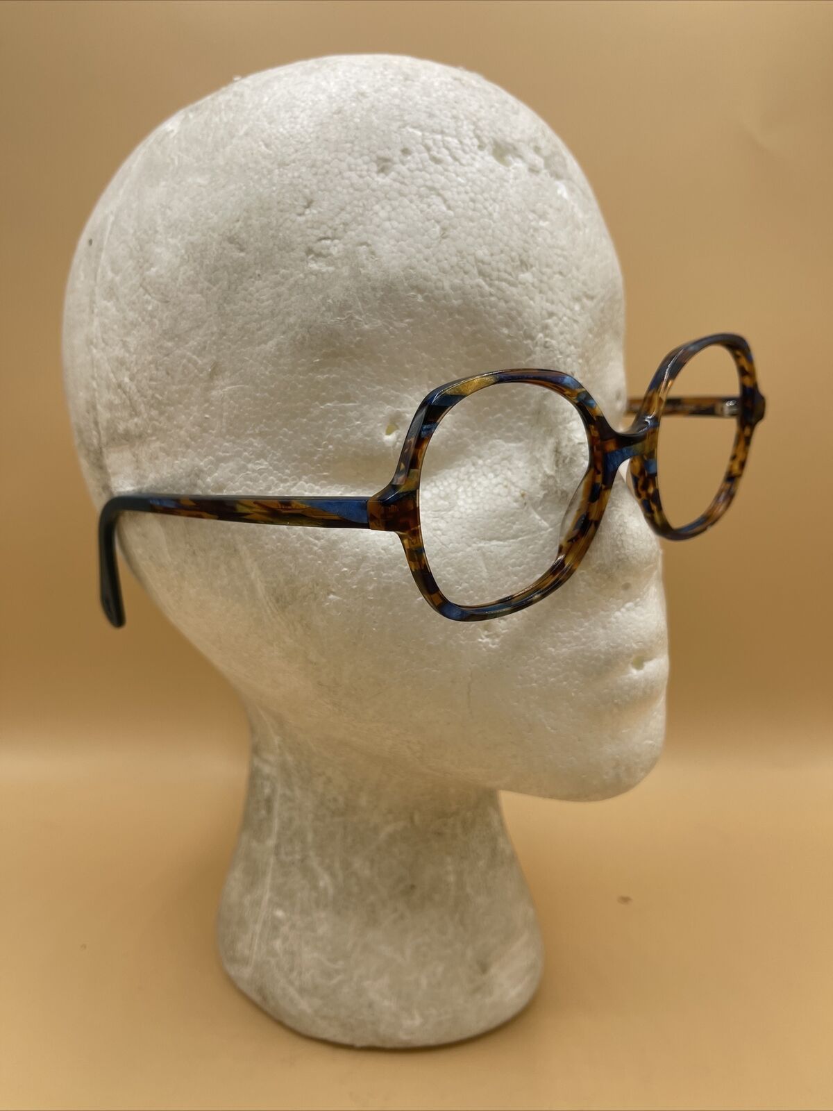 WOOW Super Cute 1 Eyeglasses Frames Col 3004 Brown Blue 51-17-140 Handmade italy
