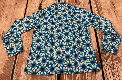 Seasalt Cornwall The Larissa Shirt Women's UK12 Blue White Floral Cotton Blouse - Picture 6 of 11