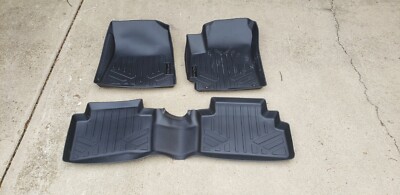 SmartLiner Black Floor Liners Set for 2020-2021 Hyundai Palisade