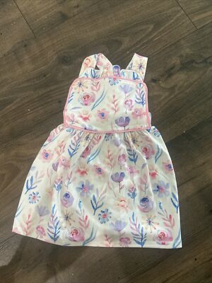 NEW Boutique Girls Floral Sleeveless Adjustable Strapes Dress