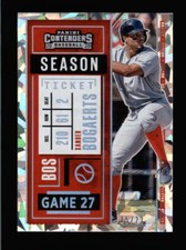 XANDER BOGAERTS 2020 CONTENDERS #15 SEASON TICKET CRACKED ICE #15/23 BA8980