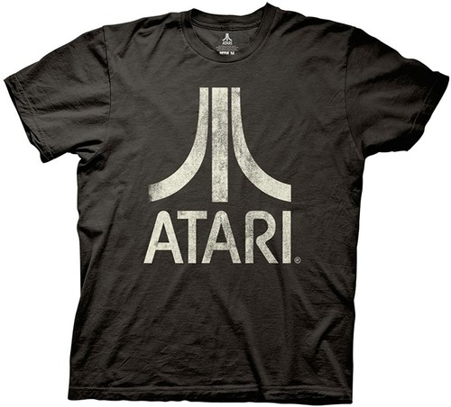 Atari Classic Distressed Logo T Shirt Retro Gaming Graphic Unisex Tee