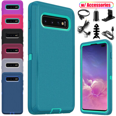 For Samsung Galaxy S10 Plus/S10e/S10 Heavy Duty Phone Case Cover+Accessory 