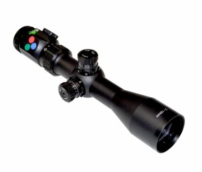 Presma 2-10x44 30mm Rifle Scope w/ Sunshade, Batteries, Caps Reticle Ill FMC SFP
