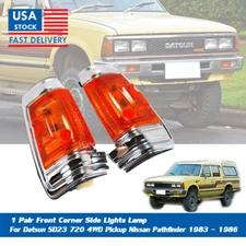 1 PAIR FRONT CORNER SIDE LIGHT FOR DATSUN NISSAN PATHFINDER SD23 720 83 - 86