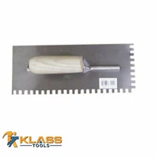 4-1/2" X 11" Notched Trowel 1/4" Teeth Dept by KlassTools