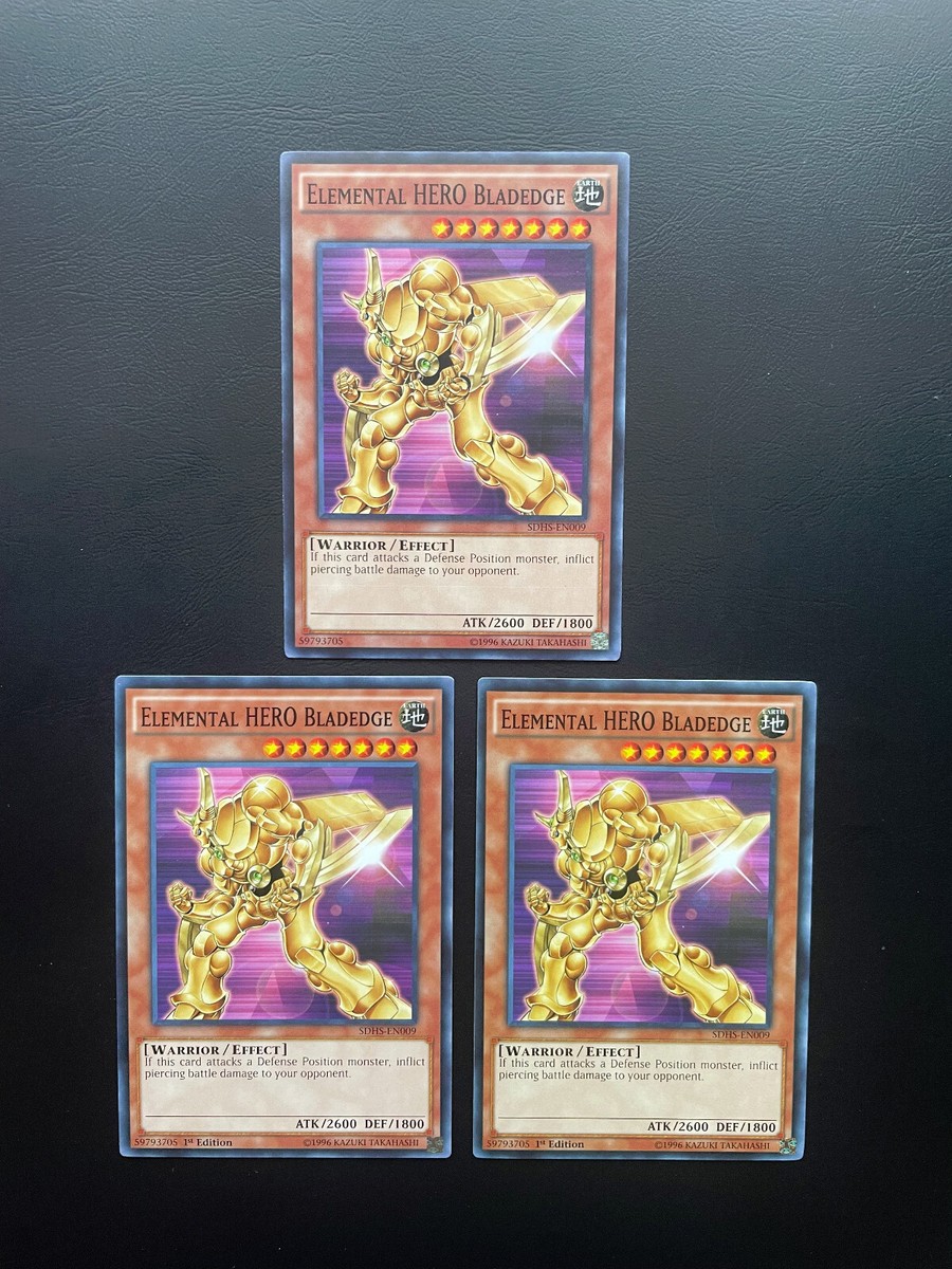 Yu-Gi-Oh! Carta EROE Elementale Bladedge (SDHS-EN009) - 1st Edition - Comune Da Structure Deck: HERO Strike - 3