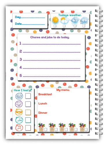 A5 PERSONALISED KIDS DAILY PLANNER CHILD A5 HOME SCHOOL PLANNER 100 PAGE GIFT - Picture 4 of 14