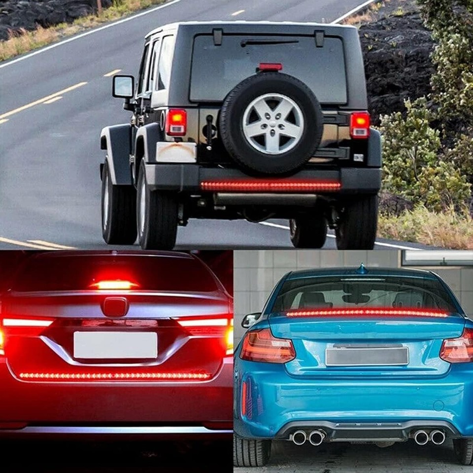 LED Tailgate Light Bar 60" Triple Row 5-Function Strip for Pickup ...