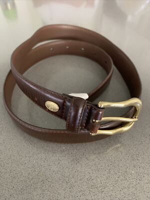 LIZ CLAIBORNE Brown Leather Belt Medium | eBay display picture 1