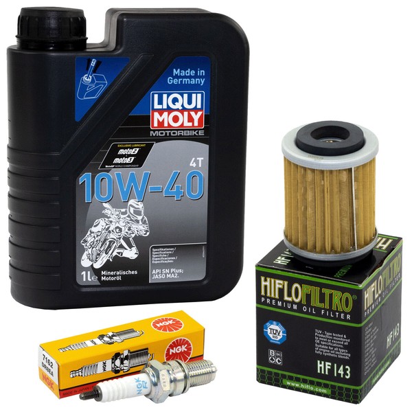 Inspektion ÖL Set FüR Yamaha SR 125 10F SR125 SR 1989-2002 1L ÖLfilter ZüNdkerze-image