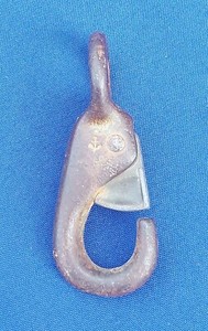 Vintage Rope Harness Snap with Anchor Symbol