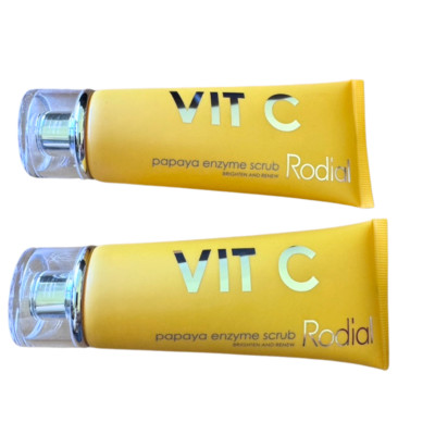 2x RODIAL VIT C PAPAYA ENZYME SCRUB Brighten & Renew 2.36oz SEALED SHIPS FREE