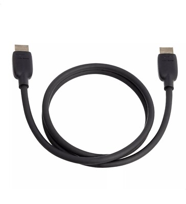 Amazon Basics High-Speed HDMI Cable (48Gbps, 8K/60Hz ) - 3 Feet, Black