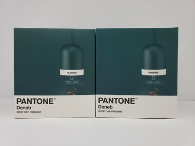PANTONE DROP CAP PENDANT LIGHTING COLOR (Forrest) lot of 2