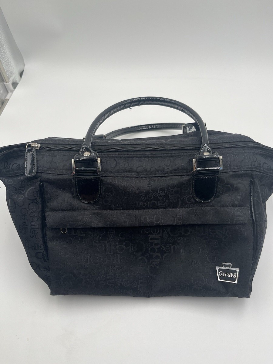 Caboodles ENVY Large Black Travel Makeup Case Doctor's Bag Pink