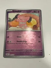 Snubbull - 087/197 Obsidian Flames Pokemon Reverse Holo Foil Rare Nice!
