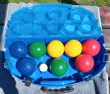 Bocce Ball Set with heavy duty Plastic Carrying Case  Sportcraft Gamelife