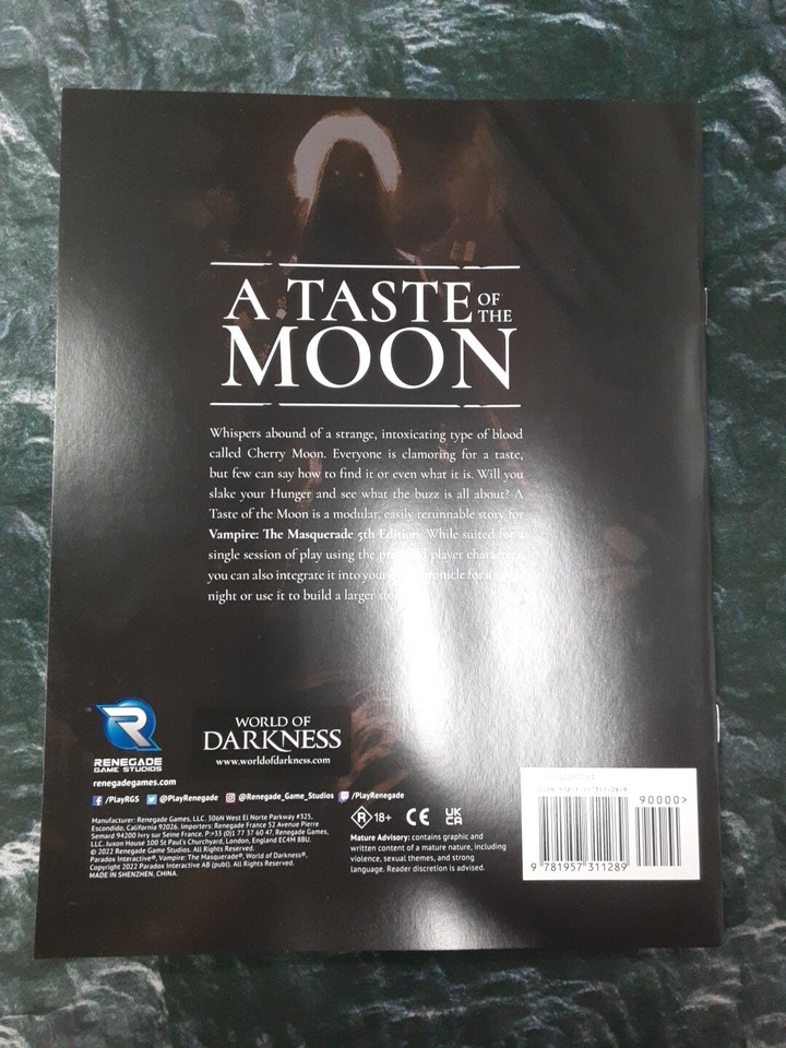 New A Taste of the Moon - Vampire the Masquerade - Free RPG Day 2023 | eBay