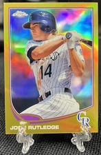 2013 Topps Chrome Gold Refractor /50 Josh Rutledge #14 Rockies