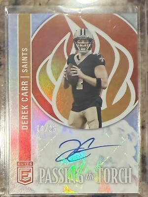2023 Panini Donruss Elite Derek Carr  Saints AUTO /25 
