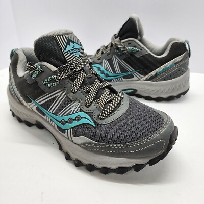 Saucony Excursion TR 14 Gray Trail Running Athletic Sneakers Shoes Womens 6.5
