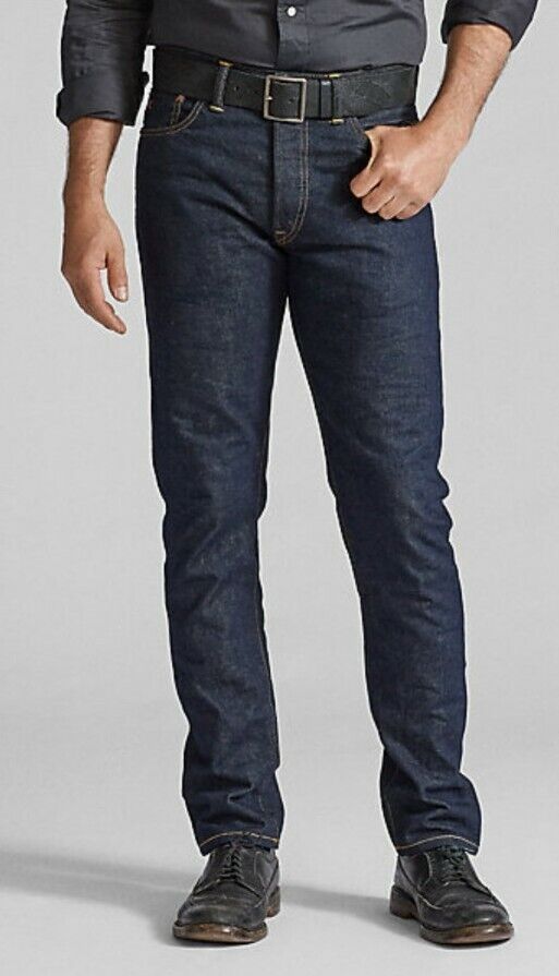 Double RL Ralph Lauren RRL Dark Wash Slim Narrow Indigo Double RL Ralph Lauren RRL Dark Wash Slim Narrow Indigo