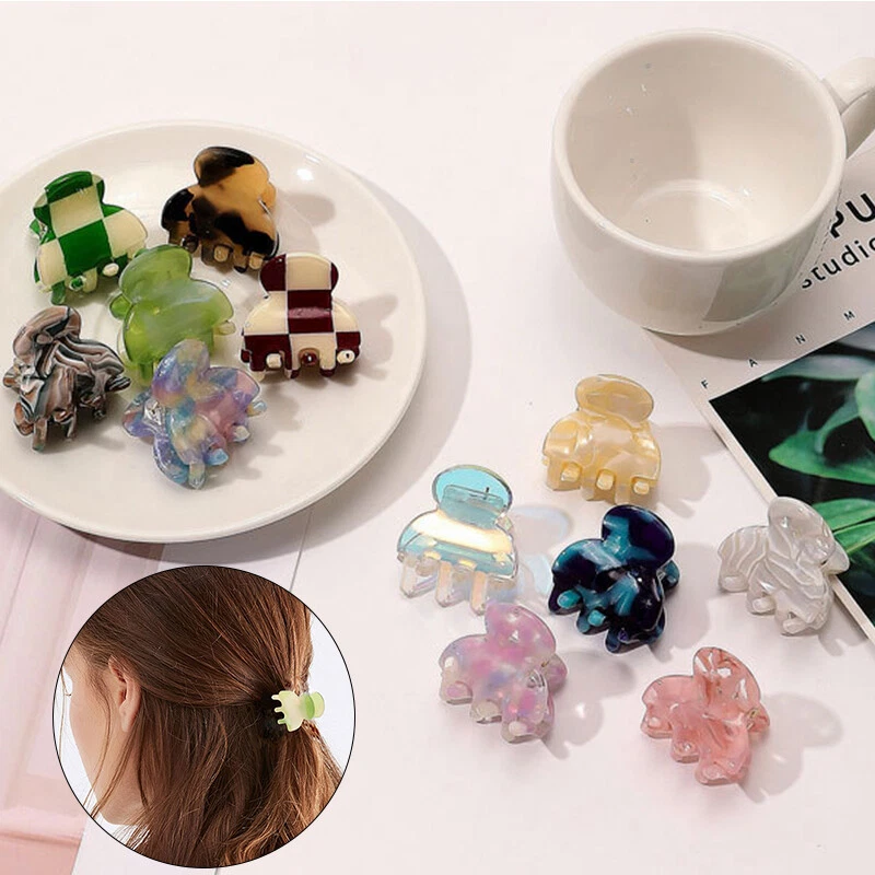 Frosted Hair Clips Claw Clips Small Hair Claws Girl Cute Clip Hair Accessory - Image 4 of 4