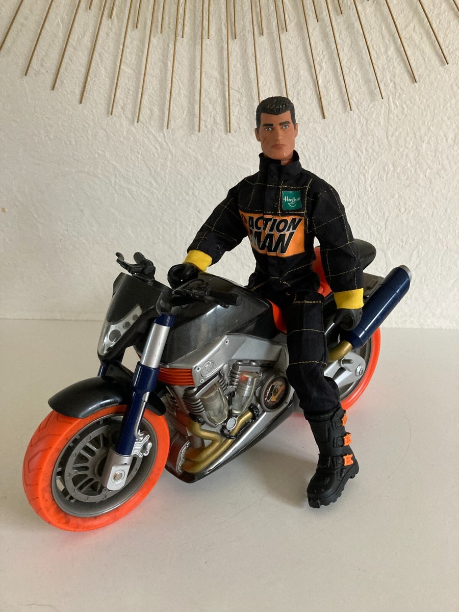 GEYPER man Hasbro MOTO POLICIA 未開封 1975年 👿 Action Man X Missions Turbo Bike Moto Hasbro Vendu Avec la