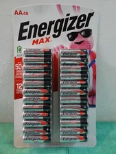 NEW Energizer Max 48 AA Pack Batteries Expires - 12/2036 Factory Sealed