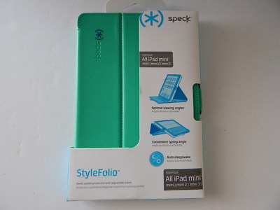 Speck Product StyleFolio Case & Stand for iPad Mini/Mini2/Mini3 Malachite Green