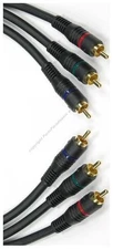 3ft RGB Red/Green/Blue RCA Component Cable/Cord/Wire Video/HDTV/LCD/LED/DVR/DVD
