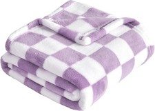 Checkered Baby Blanket Fleece Baby Blankets for Girls Ultra Soft Cozy 30''x40''