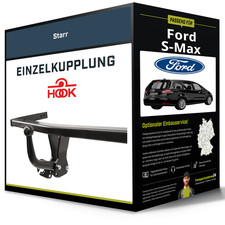 Starre Anhängerkupplung für FORD S-Max 01.2015-04.2023 Typ CJ / WA6 Hook NEU
