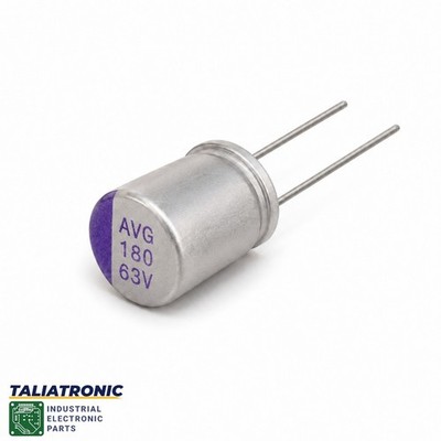4 Stück CDE Aluminum Polymer Kondensator 63VDC,180uF,Low ESR,High Ripple Current
