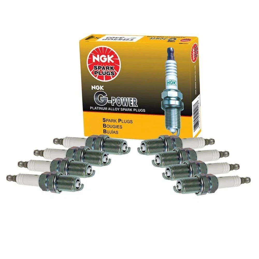 NGK Set 8 G-Power Platinum Spark Plugs For Bentley Ford Jaguar Rolls-Royce V8