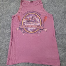 Sansegal Tank Top Mens Size L Purple Youghiogheny River Rafting Graphic USA Made