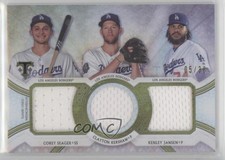 2018 Topps Triple Threads Relic Combos 5/36 Clayton Kershaw Kenley Jansen 5w7