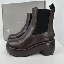 Everlane The Puffa Boot in Dark Brown size 8 Chelsea Ankle 3.25" Chunky Platform