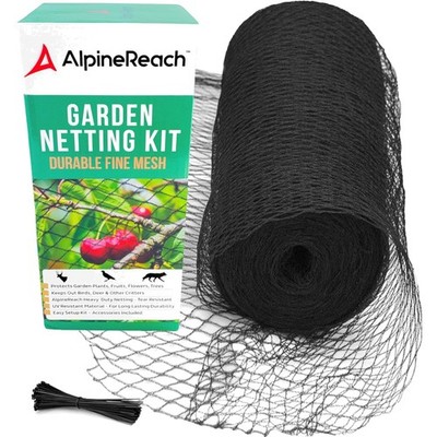 Garden Netting 15 x 50 ft Heavy Duty Bird Net, Deer, Plant Protection Extra S...