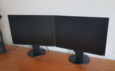 1x EIZO FlexScan EV2455 black, DVI, HDMI, Full HD, schwarz, neuwertig IPS-Panel
