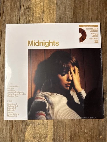 Taylor Swift - Midnights LP - Mahogany Colored Vinyl Album - SEALED NEW RECORD