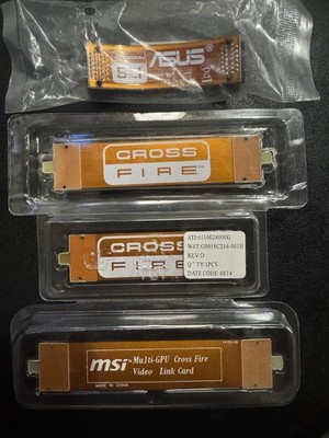 Lot of 5 GPU Bridges   NVIDIA SLI + AMD CrossFire ASUS MSI Multi-GPU