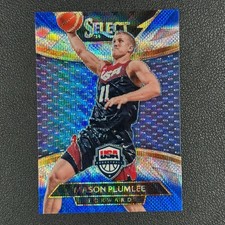 2014 Panini Select Courtside USA  Mason Plumlee Blue and Silver Prizm SSP#Z