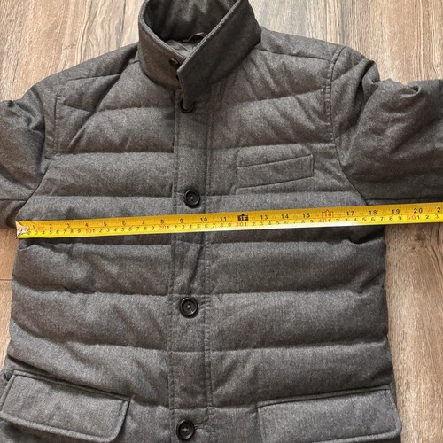 Chaqueta acolchada de lana para hombre Brooks Brothers rara talla pequeña gris 100 % lana - Imagen 7 de 13