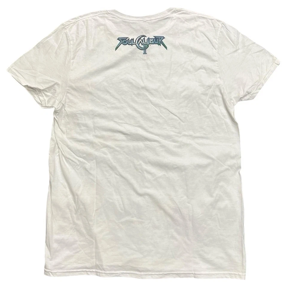 Camisa Promocional Namco Soul Calibur II Blanca Vintage Bandai Videojuego Foto 2 de 4
