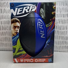 NERF Pro Grip Blue  Black Classic Foam Football 2021 Hasbro New In Box