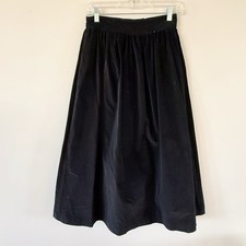 Vintage Women 100 Cotton Velvet Full Maxi Skirt Size 10 Whimsigoth Dark Cottage