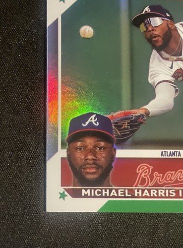 2023 Topps 1a edizione #226 Green Foil Michael Harris II RC/150 Atlanta Braves - Foto 3 di 10